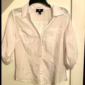 White Long Sleeve Women’s Dress Shirt